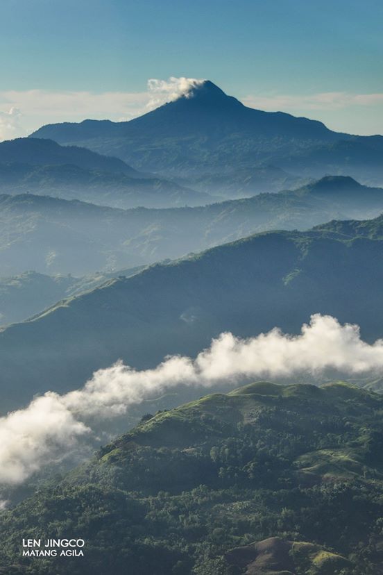 Mt. Matutum with layered mountain foreground